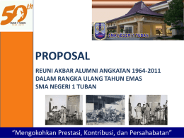 Reuni Akbar! - Alumni SMAN 1 Tuban