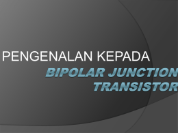 BIPOLAR JUNCTION TRANSISTOR - e
