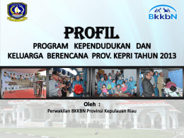 profil kepri - BKKBN | Kepulauan Riau