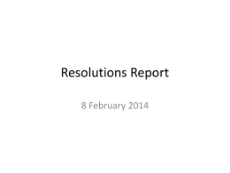 2014 Resolutions Report briefing final