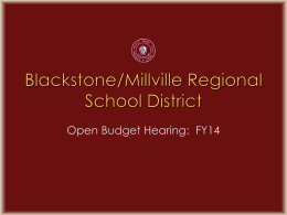 Present - Blackstone Millville Regional School
