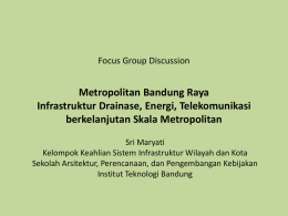 FGD 6c Bandung Raya - Metropolitan Jabar