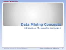 IBM SPSS Modeler Data Mining Introduction