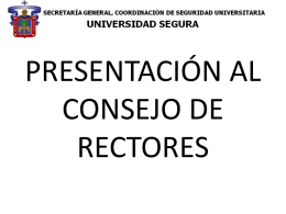 7.- Coordinación de Seguriad Universitaria(Presentación)