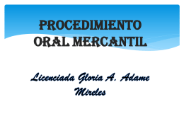 Procedimiento Oral Mercantil