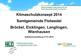 Klimaschutzkonzept 2014 - Samtgemeinde Flotwedel