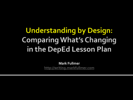 Understanding by Design Simplified