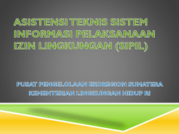 Pengantar Input Data Asistensi Teknis SIPIL Palembang