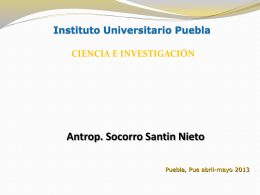 Ciencia e investigación - Instituto Universitario Puebla