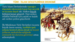 b. türk-islam devletlerinde ekonomi