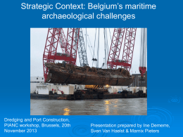 `Strategic Context: Belgium`s Maritime Archaeological
