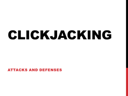 ClickJacking