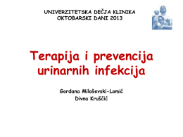 8. Milosevski Terapija i prevencija urinarnih infekcija final