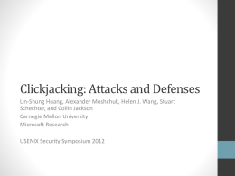 PPTX Clickjacking: Attacks and Defenses