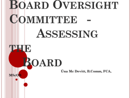 Board Assessment 2013