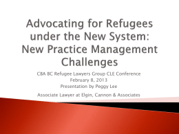 ppt - refugeelawyers.net