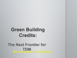 1. Marco Iacampo - Green Building Credits- City of
