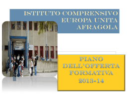 P.O.F 2013/2014 - istituto comprensivo europa unita afragola
