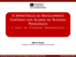 Apresentação de Miguel Sousa (FEP)