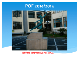 POF 2014/2015 - Istituto Comprensivo Francesco di Capua