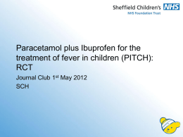 Paracetamol plus ibuprofen for the treatment of fever in children