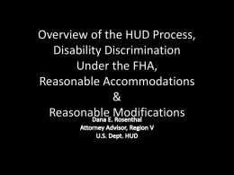 HUD Powerpoint on Housing Discrimination 1-11