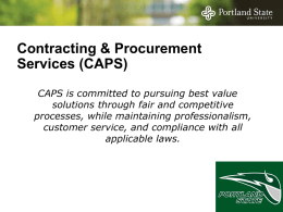 Contracting & Procurement Services