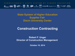 tate System Construction Contracting Presentation