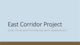 East Corridor Project - Crossings at Inlet Beach