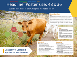 Poster size: 48 x 36 Headline here