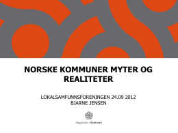 Norske kommuner – myter og realiteter