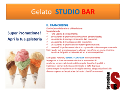 Gelato STUDIO BAR - Studio Bar - Franchising Bar
