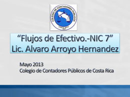 NIC 7 Flujos de Efectivo - Colegio de Contadores Públicos de Costa