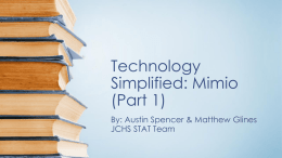 Technology Simplified Vol 3 Mimio Part 1