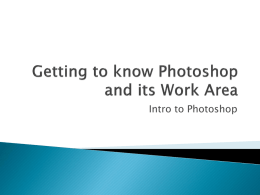 Chapter 1 - Getting to Know Photoshop and its Work Area