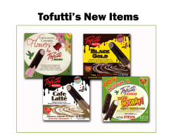 Tofutti`s New Items