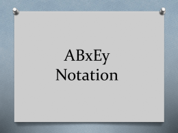 ABxEy Notation