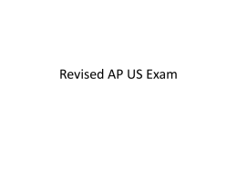 Revised AP US Exam