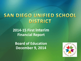 Qualified Status for First Interim Report 2014-15