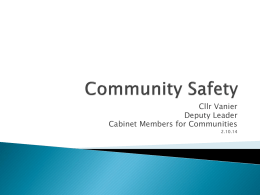 Community Safety - Haringey Association of Neighbourhood Watches