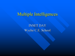 Multiple Intelligences