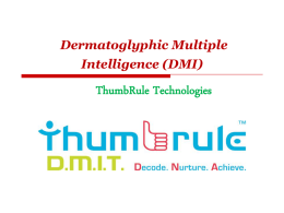 Dermatoglyphic Multiple Intelligence