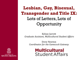 Lesbian, Gay, Bisexual, Transgender and Title IX