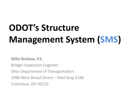 SMS - Ohio Department of Transportation