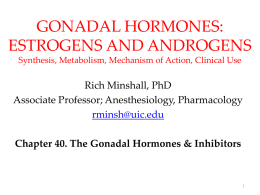 Gonadal Steroids Jan..