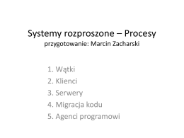 Systemy rozproszone - Procesy