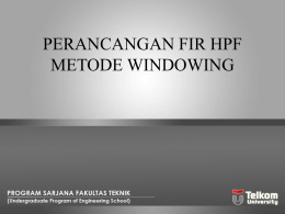 22 perancangan fir hpf metode windowing