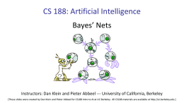 Bayes Nets I - University of California, Berkeley