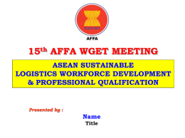 WGET Report template - The 15 th AFFA