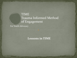 Trauma-Informed Method of Engagement
